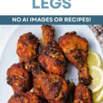 Air Fryer Chicken Legs on a platter.
