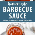 Homemade BBQ Saucee in a glass jar.