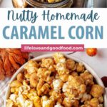 Caramel Corn Popcorn in a bowl.