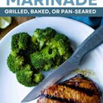 Pork Chop grilled with marinde.