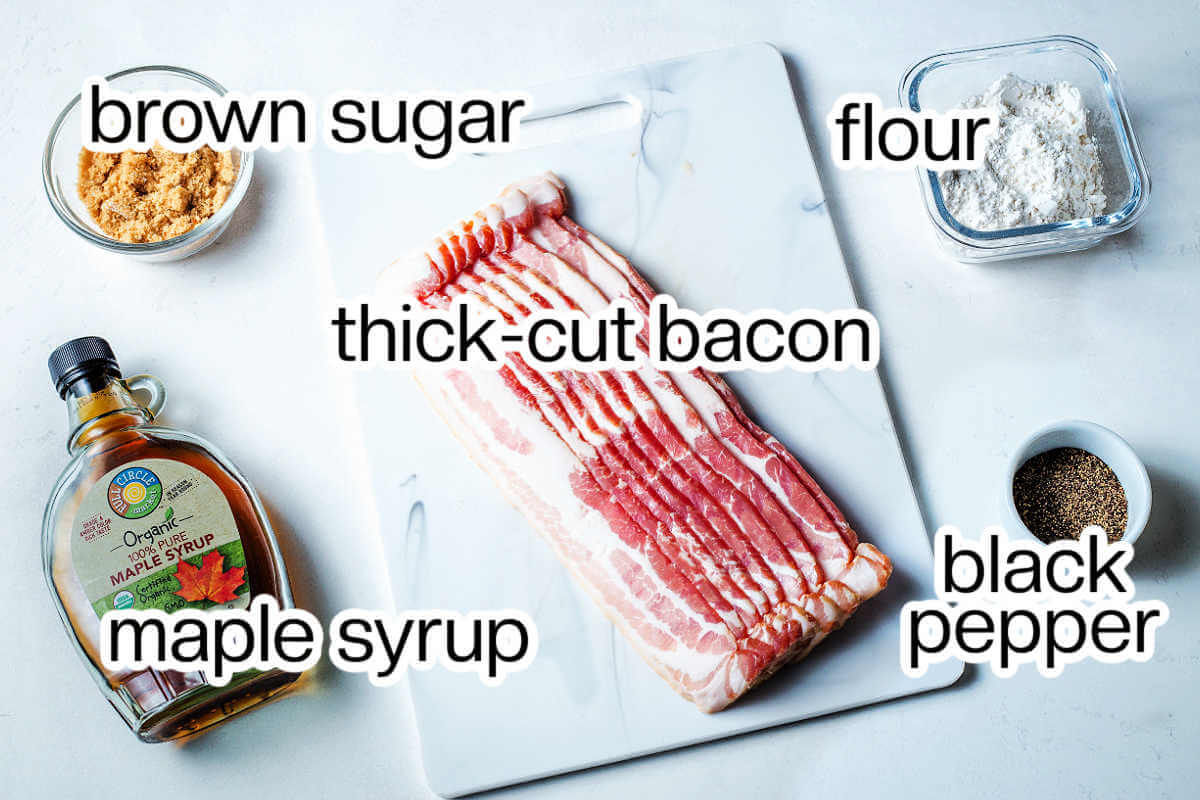 Ingredients needed to make pig candy.