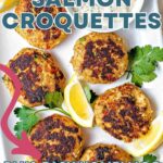Salmon Croquettes on a platter.