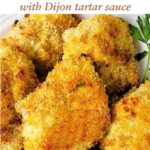 Oven-Fried Fish Filets with text overlay.