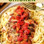 Slow Cooker Balsamic Chicken with a text overlay.